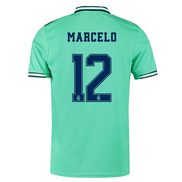 Camiseta Real Madrid NO.12 Marcelo Replica Tercera Ropa 2019/20 Verde